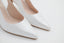 Slingback con fibbia strass e fantasia