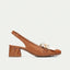 Hanoi Slingback con frange e pietre