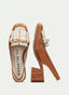Hanoi Slingback con frange e pietre