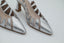 Slingback rosa cipria e argento